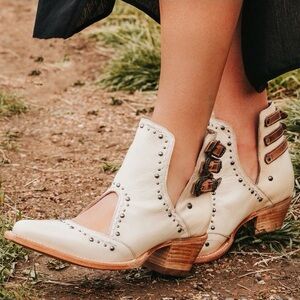 Freebird “Melody” Booties — Women US 9 — New, Handmade Leather